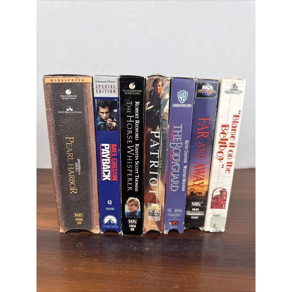 Lot Of 7 Vintage VHS - 80s, 90s, 2000s Videos Mix- Patriot, Pearl Harbor
